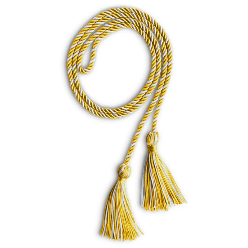 Endea Graduation Single Honor Cord Two-Color (Gold/White) - Image 5